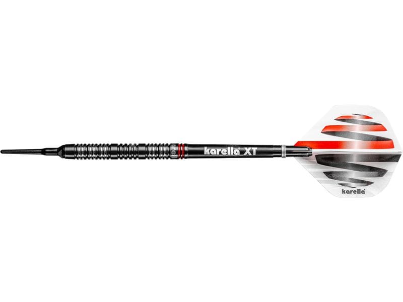 Karella Dartpfeile Softdart HiPower 20g, 3 Stück – Schwarz 90% Tungsten Dartpfeile