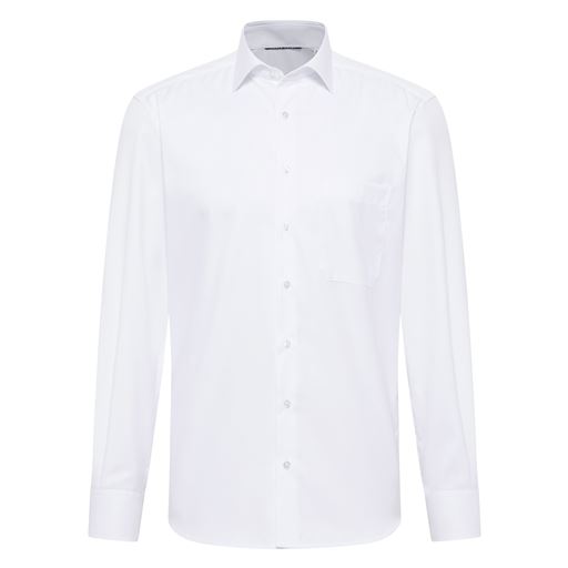 Eterna Langærmet Comfort Fit Skjorte, Hvid, 44