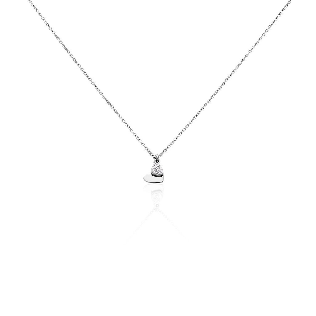Collier Salli Argent Blanc Oxyde De Zirconium