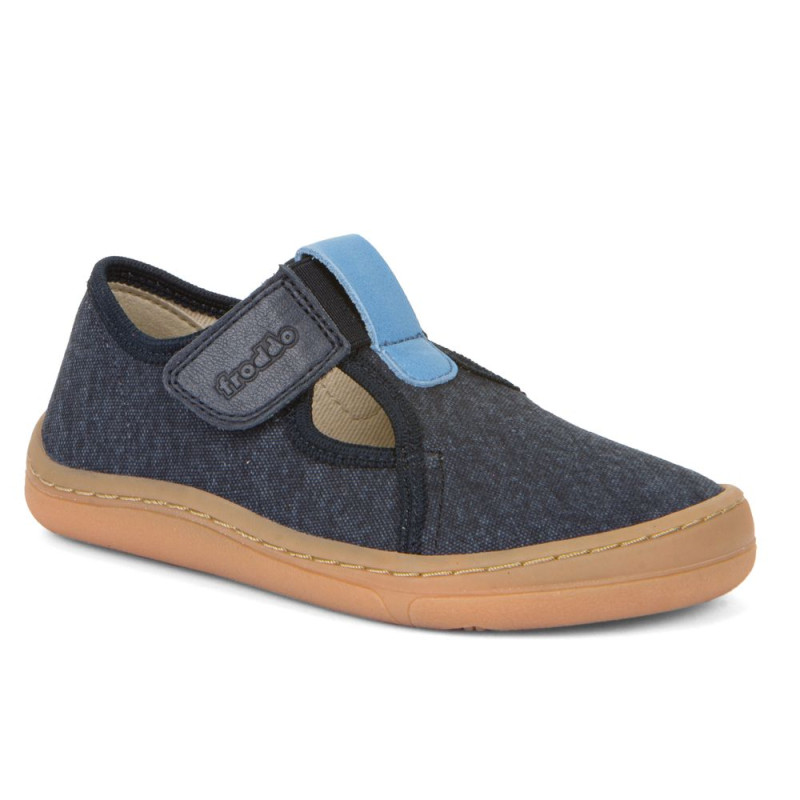 Froddo Froddo Barefoot T-Bar Toile Marine