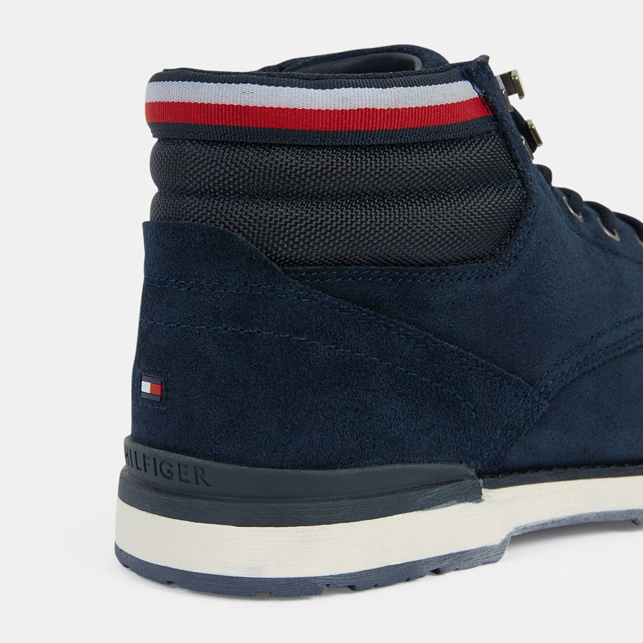 Tommy Hilfiger Boots en Velours de Cuir Outdoor bleu marine