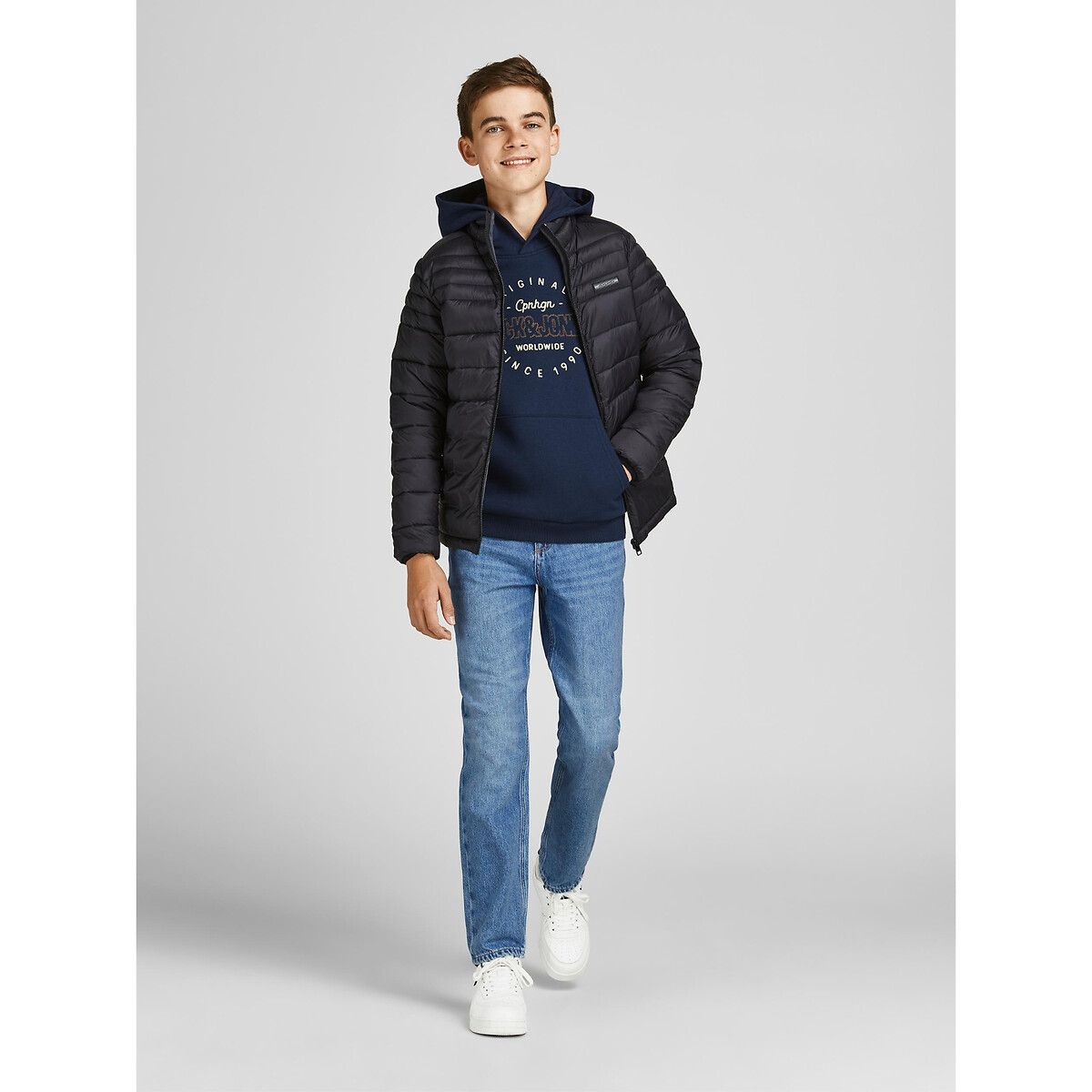 JACK & JONES JUNIOR<br>Calça jeans reta