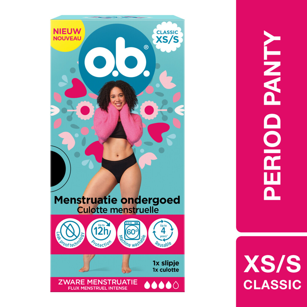 OB Herbruikbaar Menstruatie Ondergoed XS/S