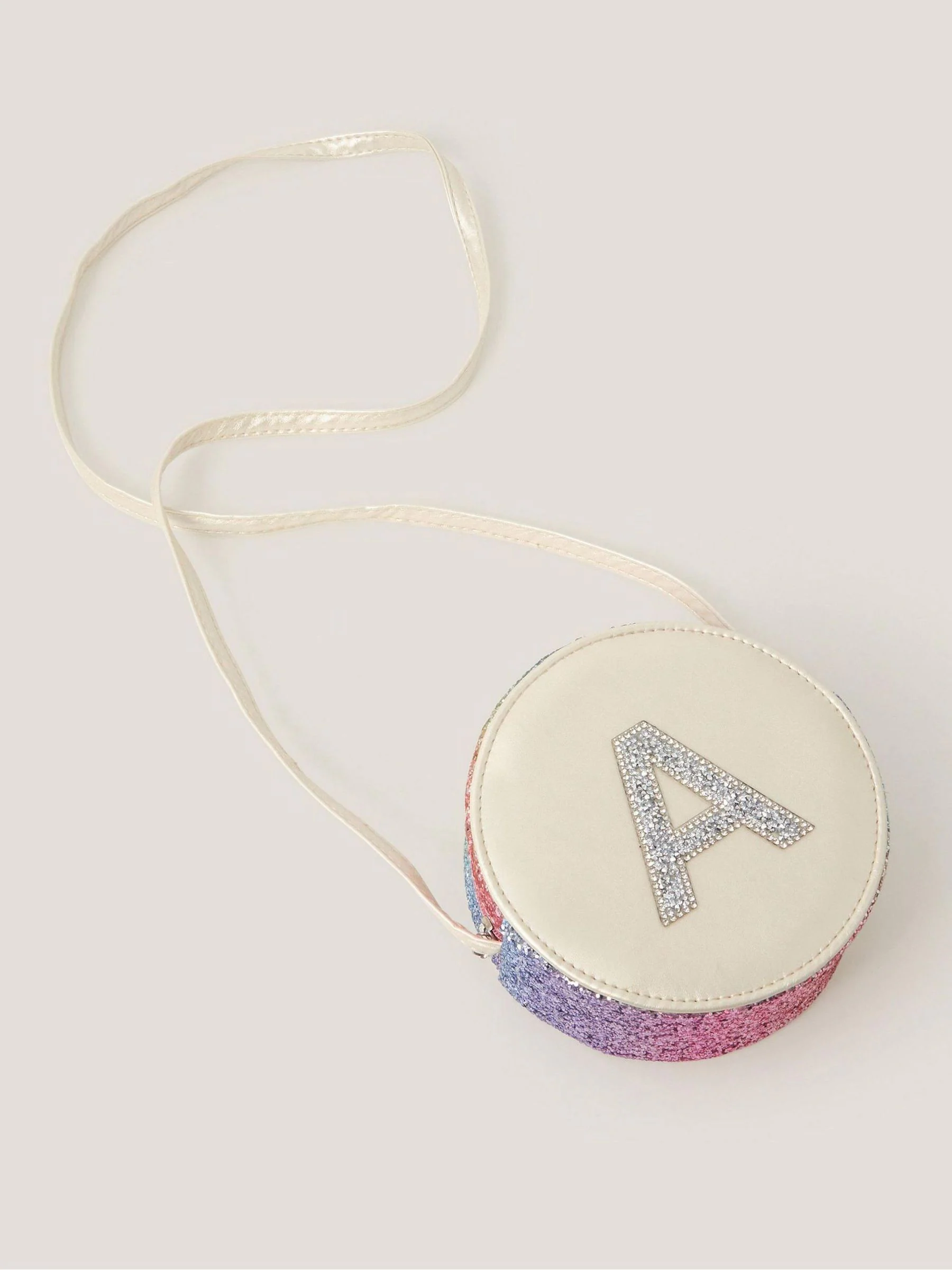 Monsoon Round Glittery Initial A Bag