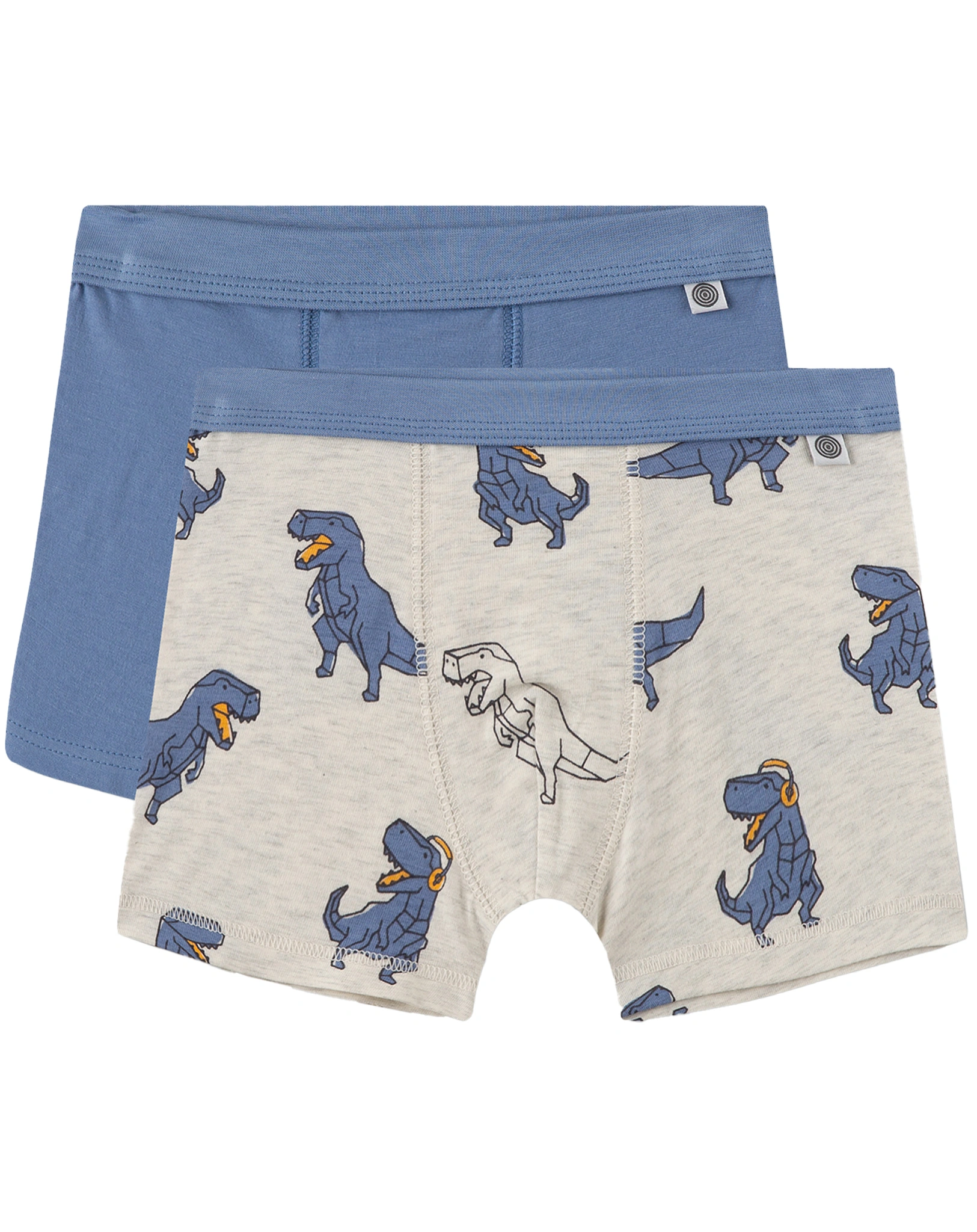 Boxershorts DINOS 2er Pack in grau melange