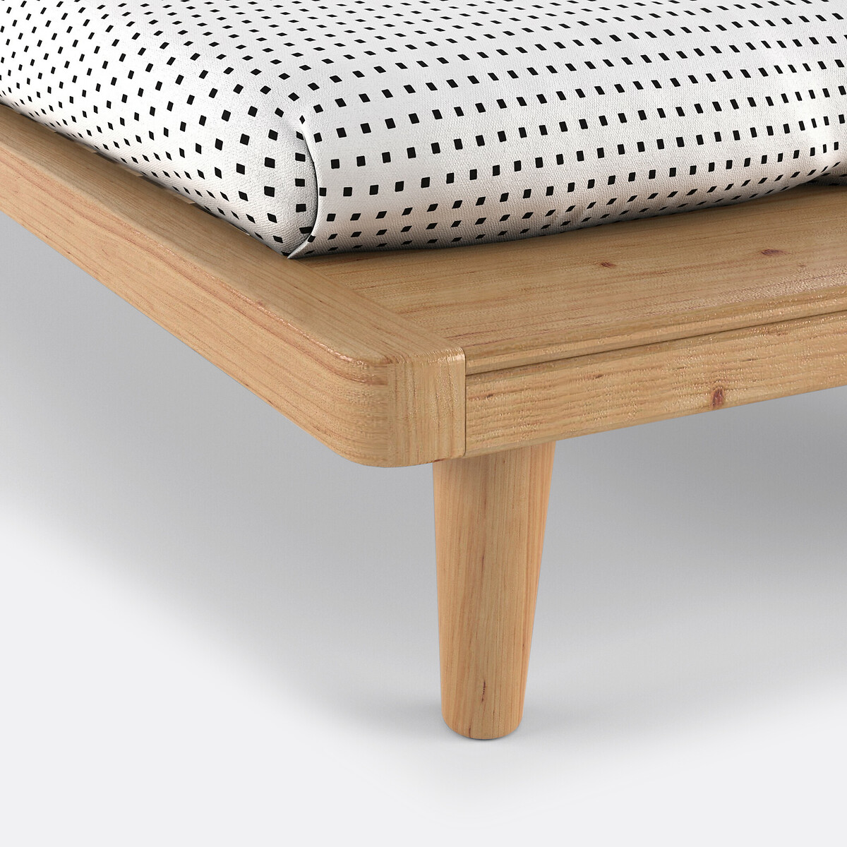LA REDOUTE INTERIEURS<br>Cama plataforma + estrado ripado + prateleira, Jimi
