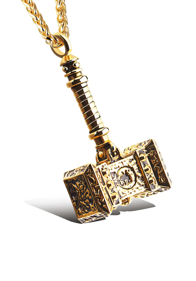 Firetti Kette mit Anhänger »Schmuck Geschenk Hammer, strukturiert«