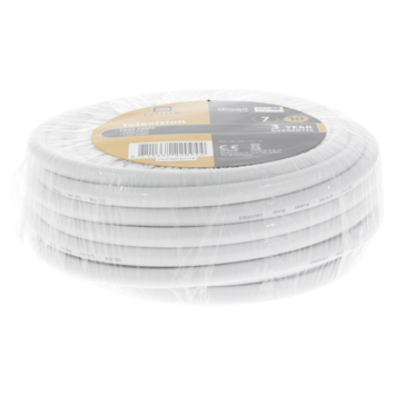 Q-Link coax kabel 10 meter wit kabelkeur
