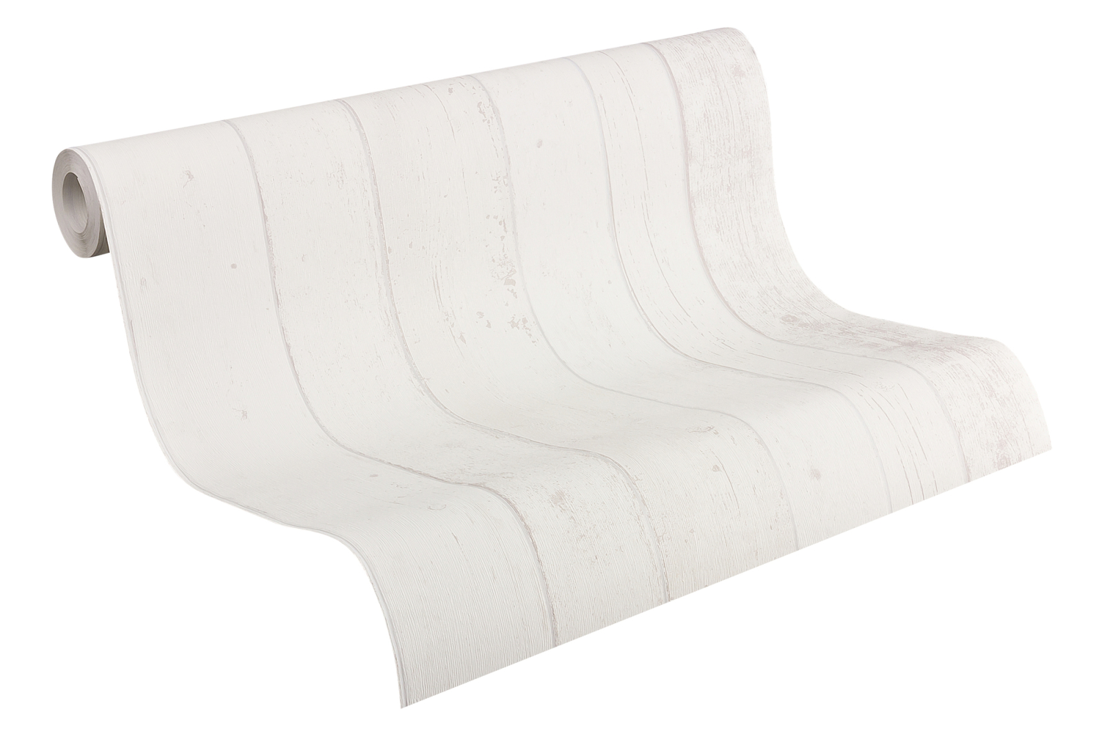 Vinyltapete SIMPLY WHITE 3 - grau-weiß - Holz - 10 Meter