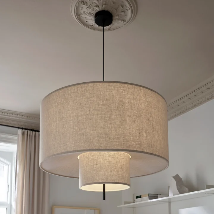 New Works - Margin Pendelleuchte Ø 70 cm, beige