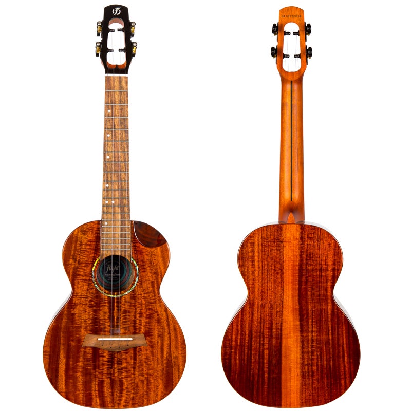 Flight Royal Series Mustang EQ-A Tenor elektrisch-akoestische tenor ukelele met gigbag