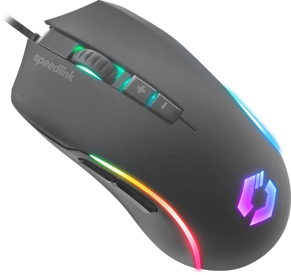 SPEEDLINK ZAVOS RGB Gaming Mouse, rubber-black