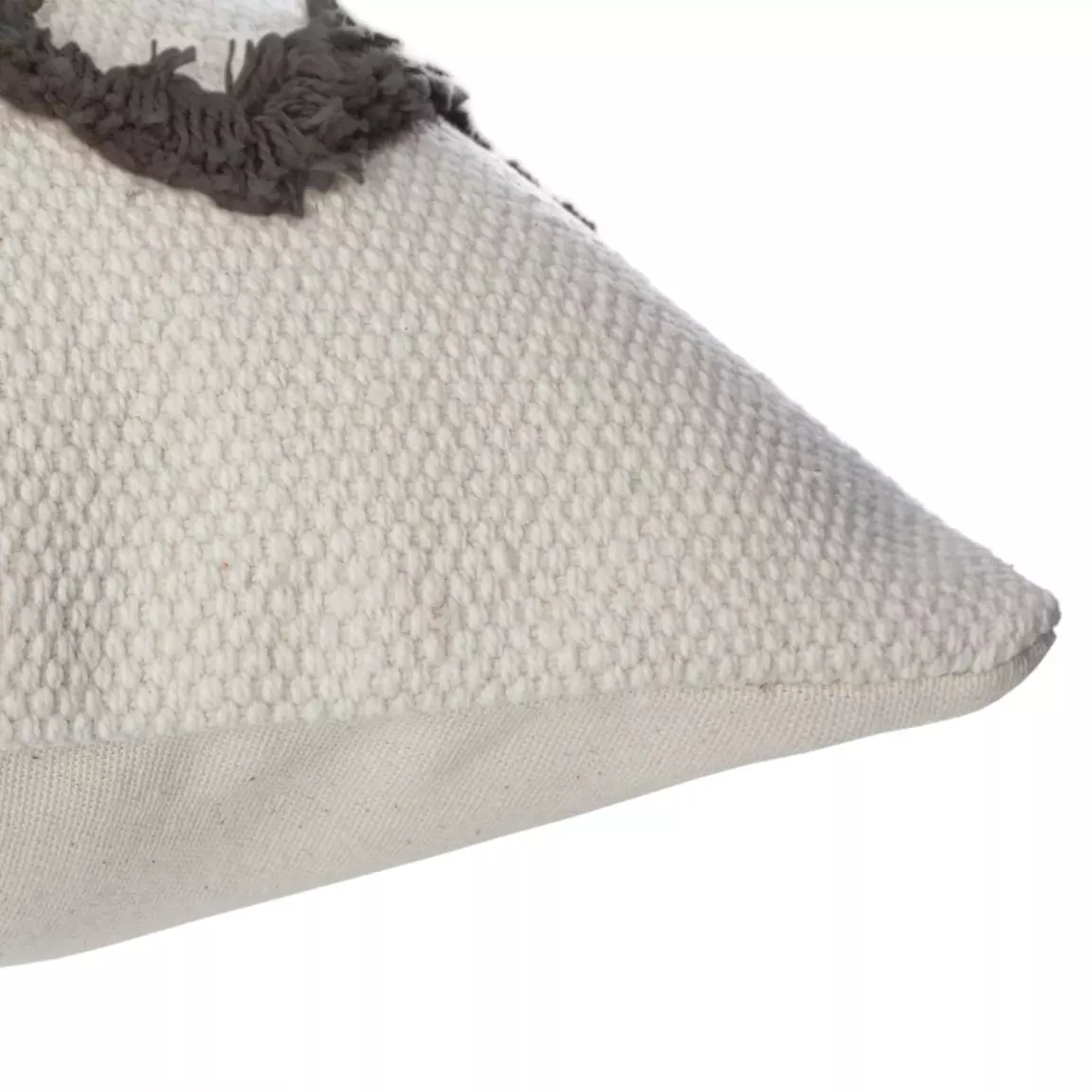 Housse de coussin carrée coton (40 x 40 cm) Wave Grise