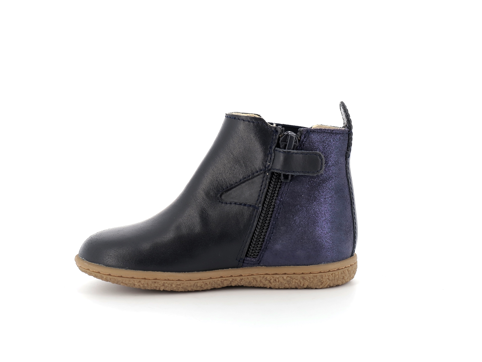 Kickers-744611 Cuir Bleu nuit