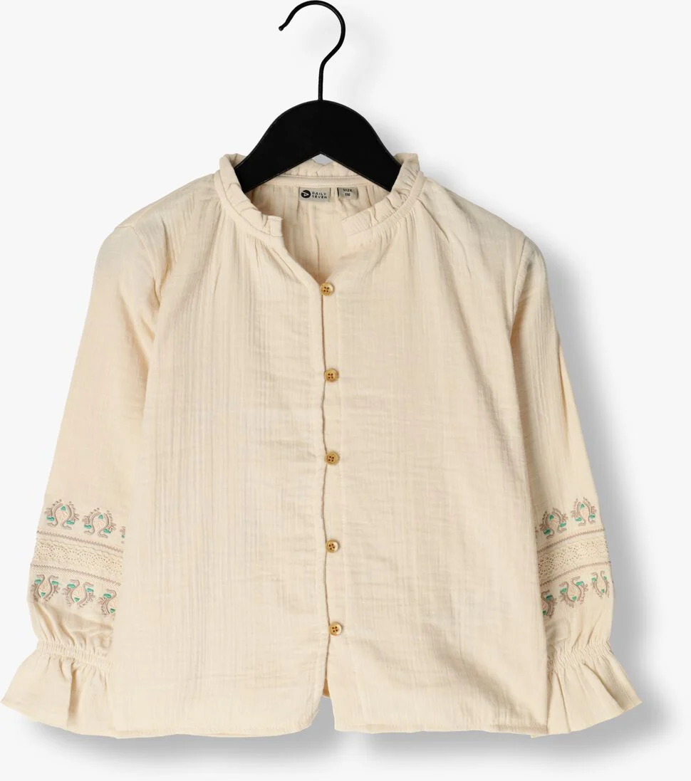 DAILY7 zand daily7 blouse longsleeve embroidery