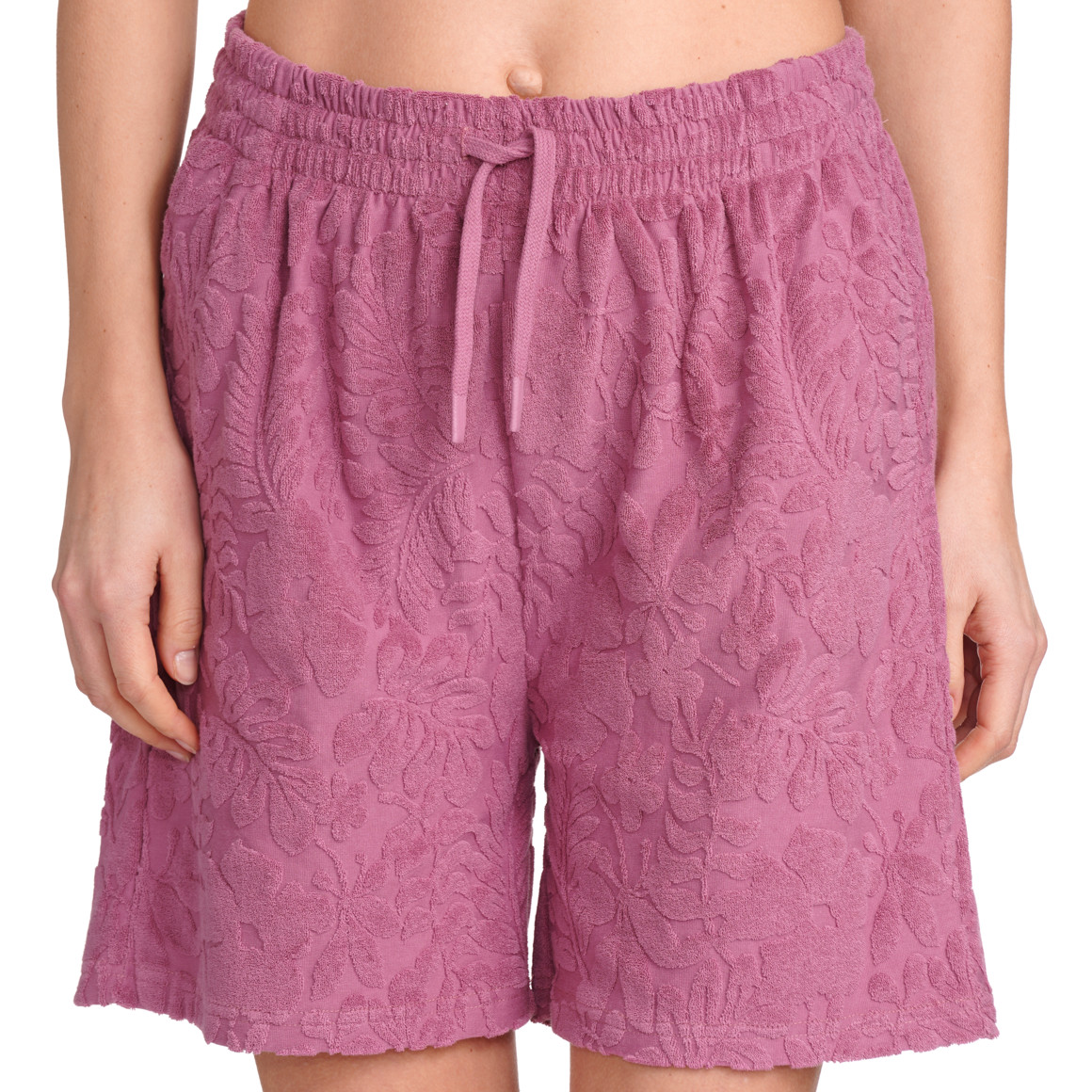 Gina Benotti Damen Joggingshorts mit Frottee-Muster rosa