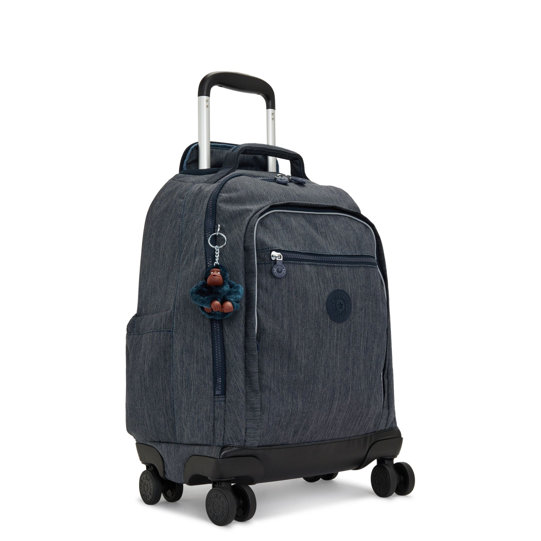 NEW ZEA Grand sac à dos à roulettes pour enfants avec protection pour ordinateur - Marine Navy