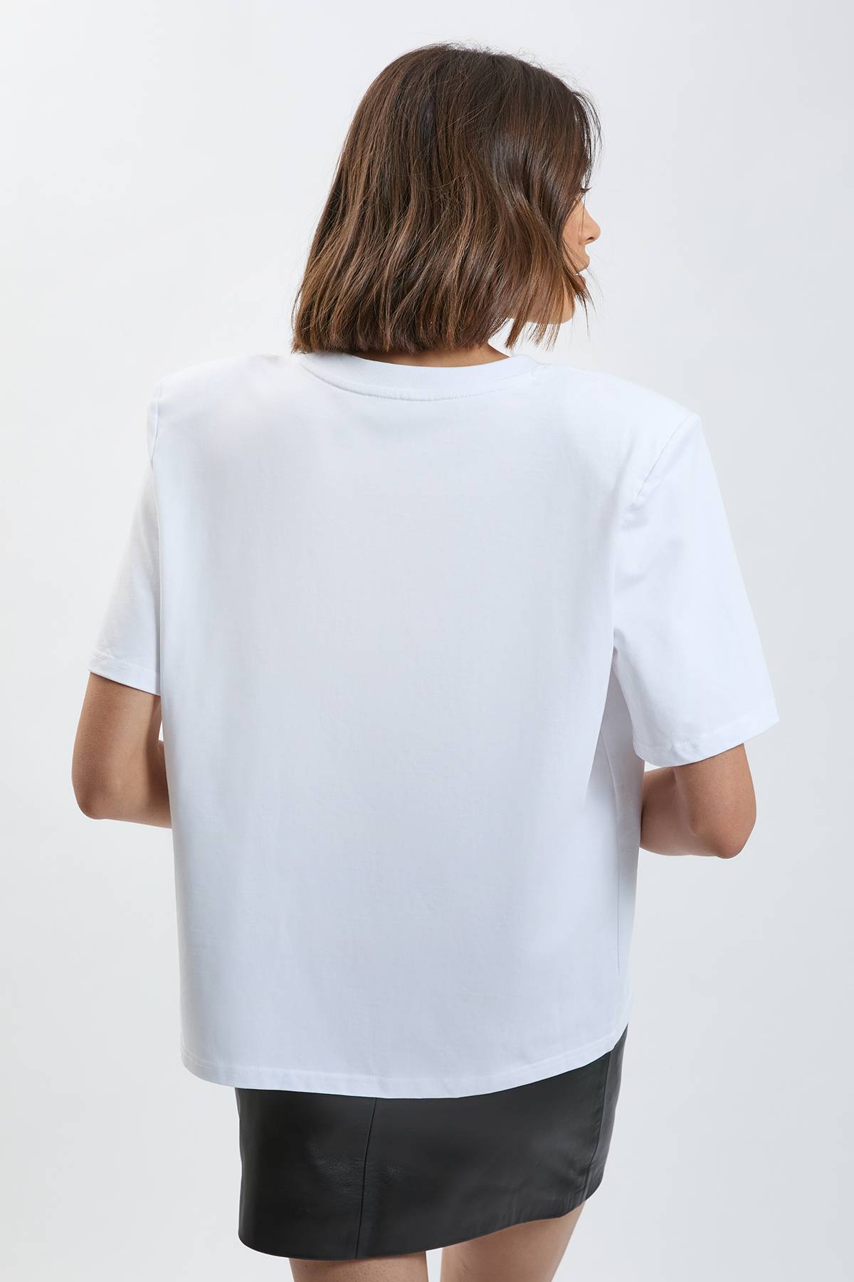 KarenMillen T-shirt En Jersey À Épaules Structurées