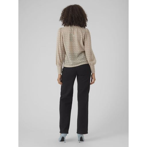 Vero Moda Becca Bluse, Pumice Stone, L