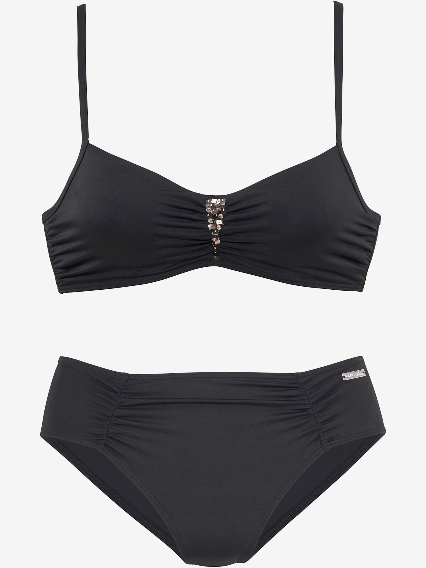 Maillot de bain à armatures paillettes décoratives