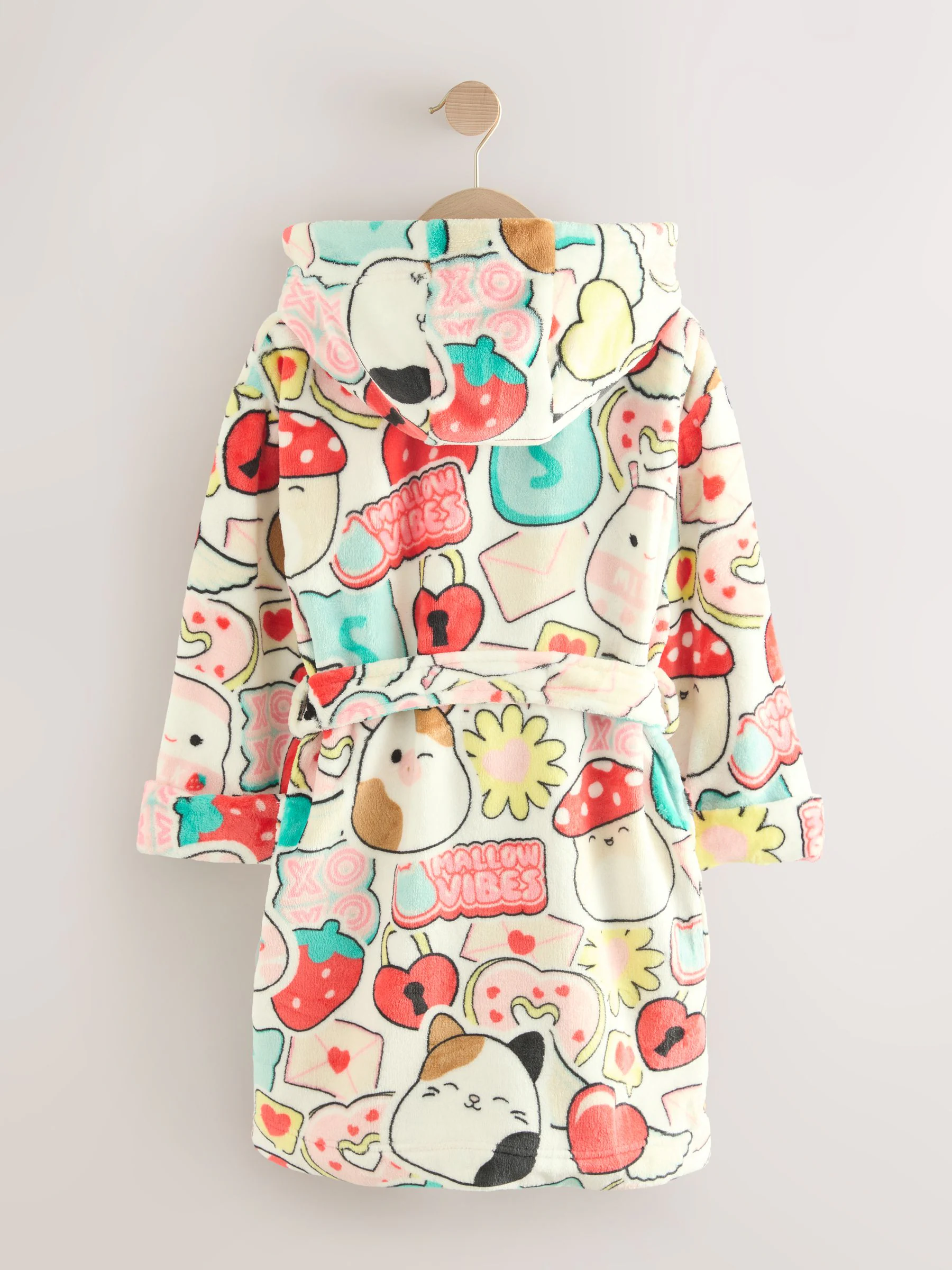 Rood/ecru - Squishmallow Dressing Gown (5-16yrs)