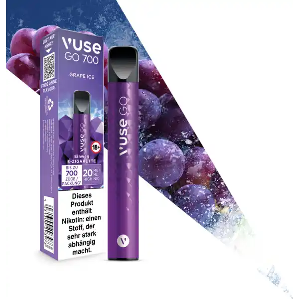 GO 700 Grape Ice Einweg E-Zigarette