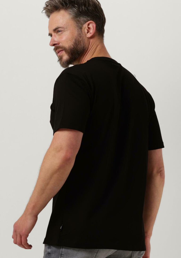 PUREWHITE zwarte purewhite t-shirt t-shirt with small print on chest
