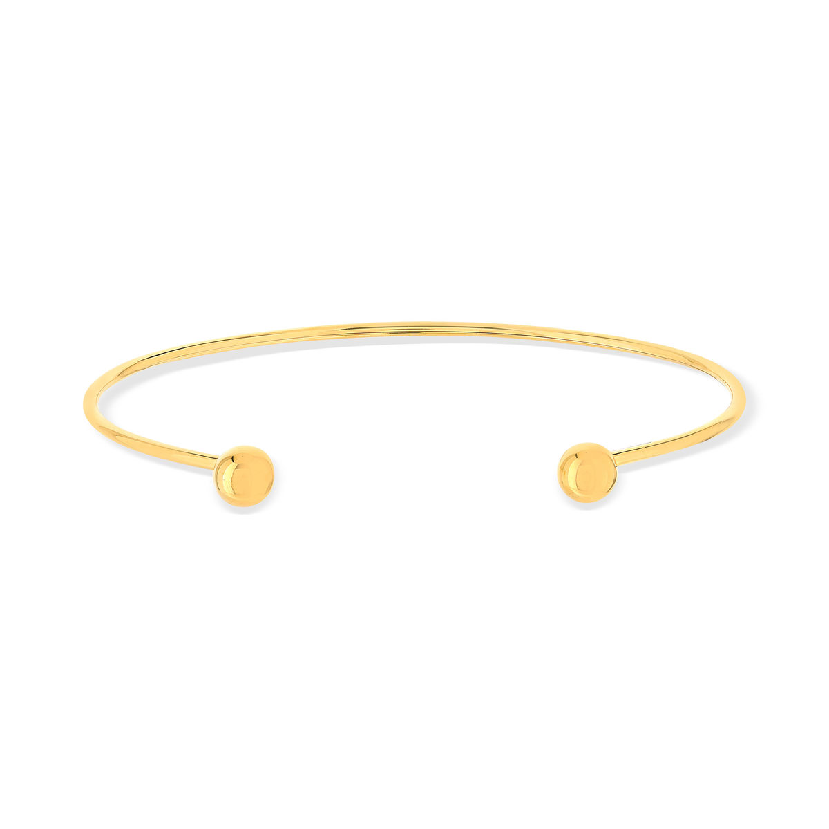Bracelet or jaune 750 ouvert