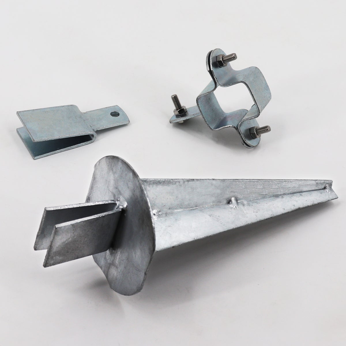 set langsliggers voor Z-profielpaal, wildomheining, bosomheining