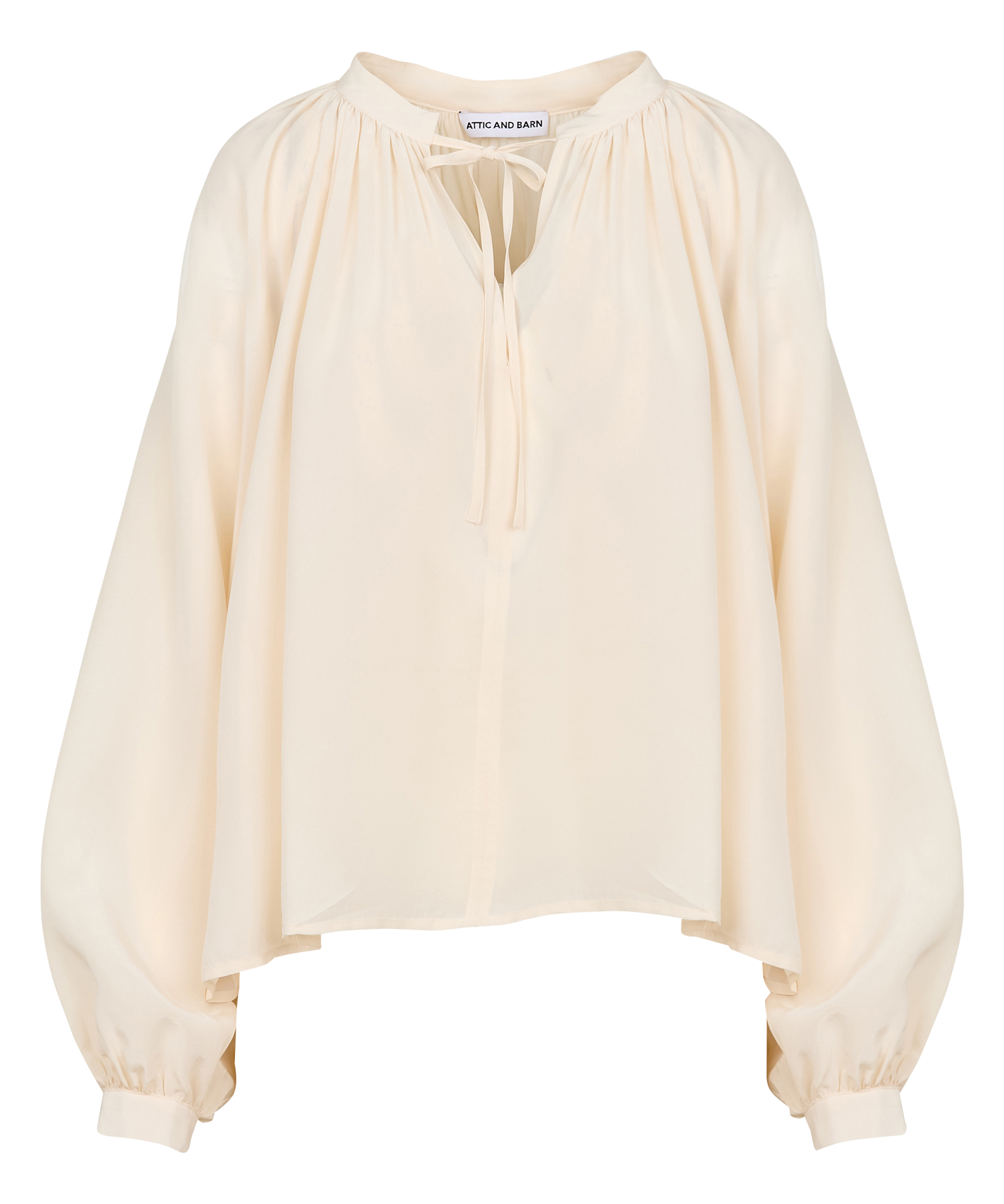 ALLORO - Top oversize à col V | Beige