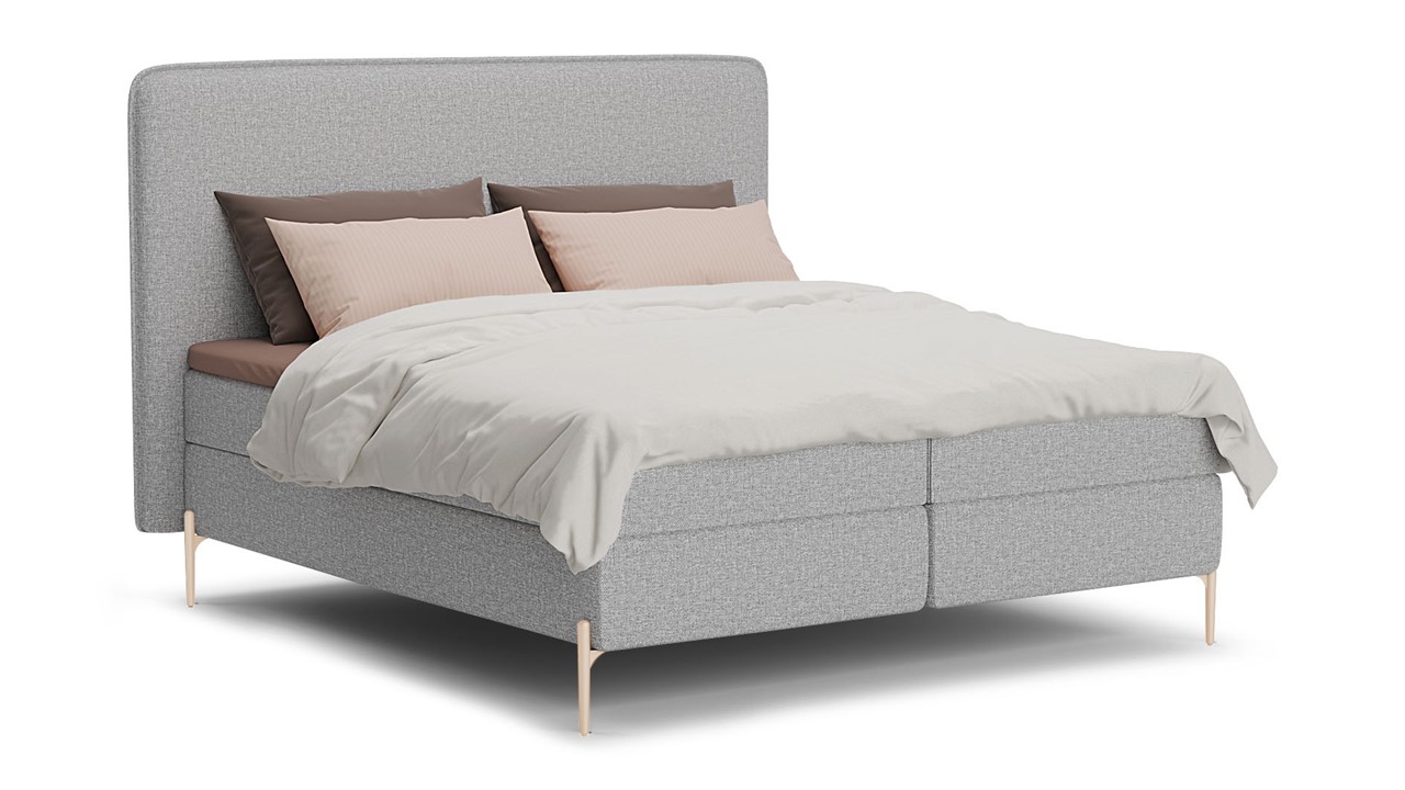 Boxspring Quartz - Linen touch light grey