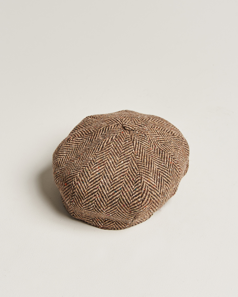 Wigéns Newsboy Retro Donegal Wool Light Brown