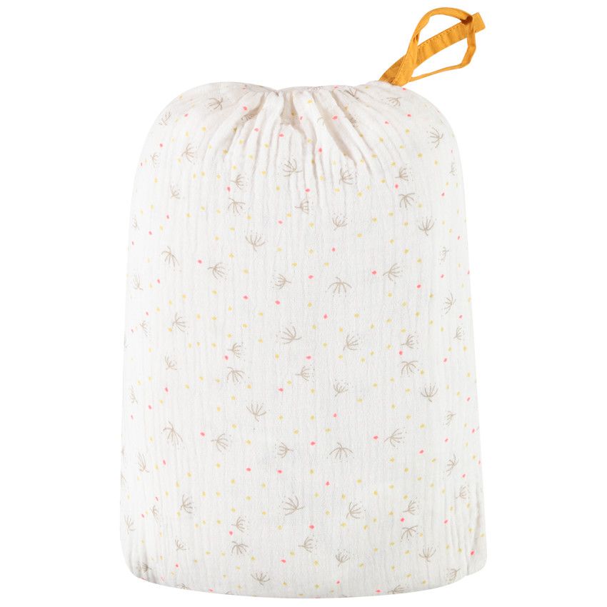 Parure de lit avec housse de couette et taie d'oreiller Natural cocoon - Moutarde