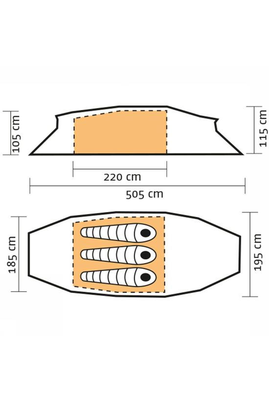 Hilleberg Hilleberg Kaitum GT 3-Persoons Tunneltent