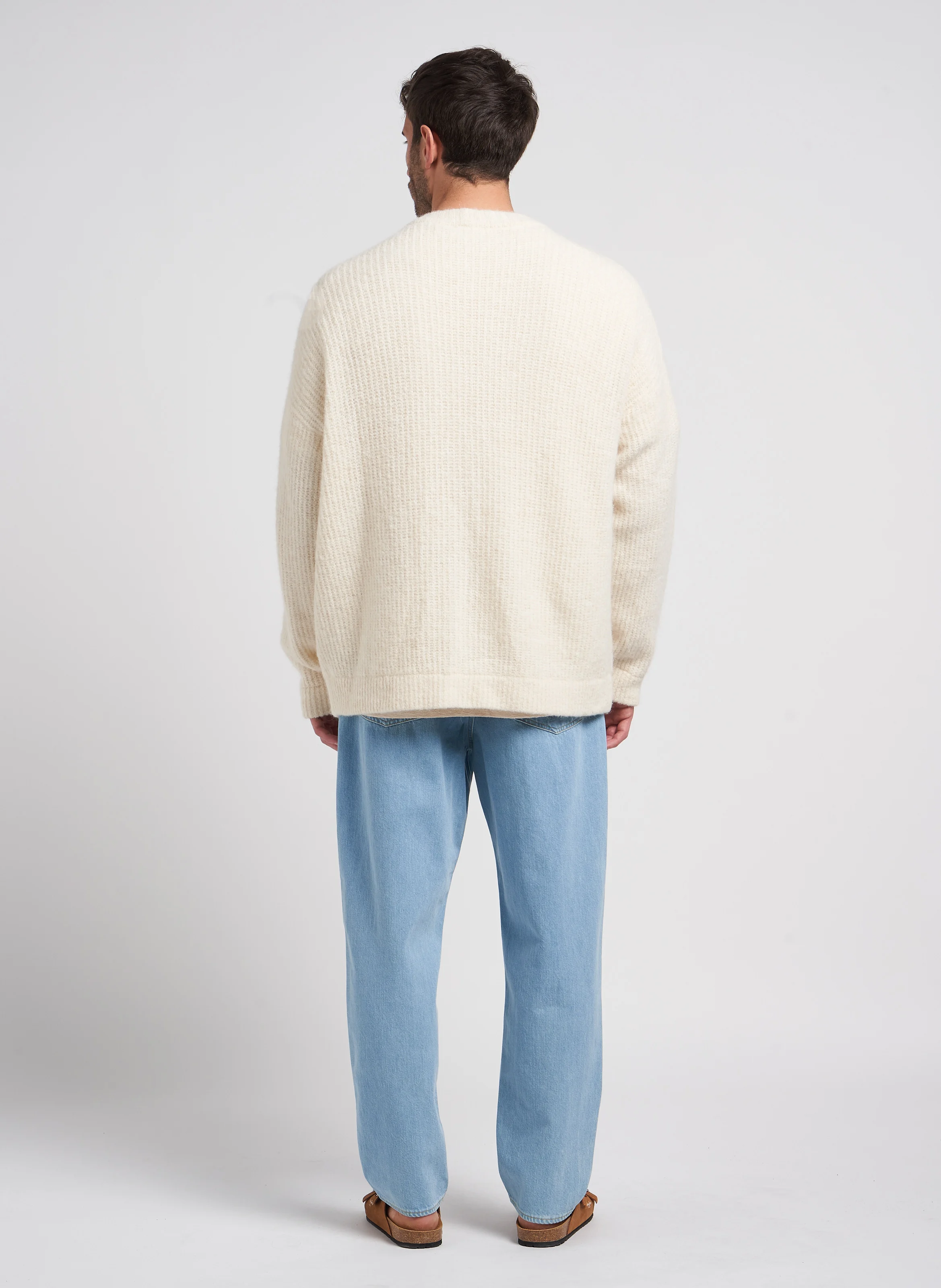 MIUDS - Tee-shirt ample col rond en coton bio | Beige