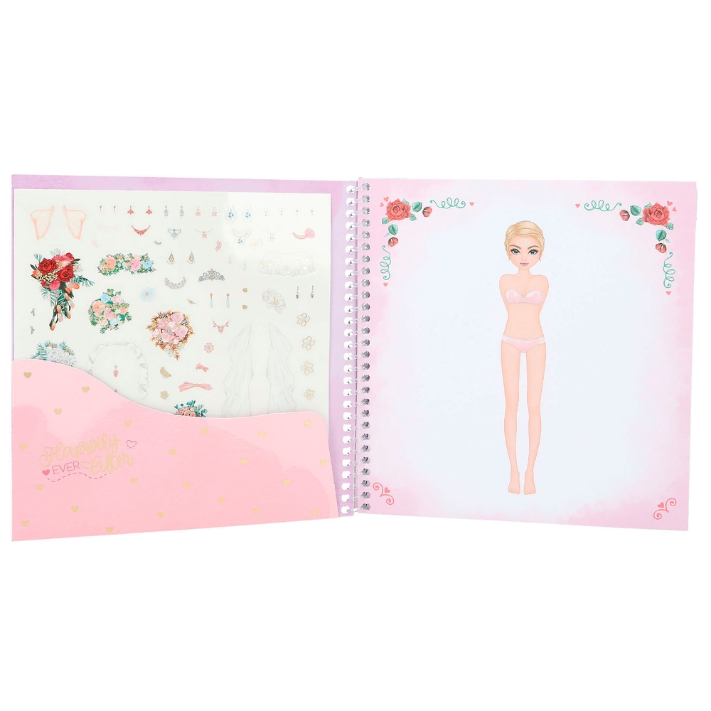 TOPModel Anzieh-Hochzeitsstickerbuch