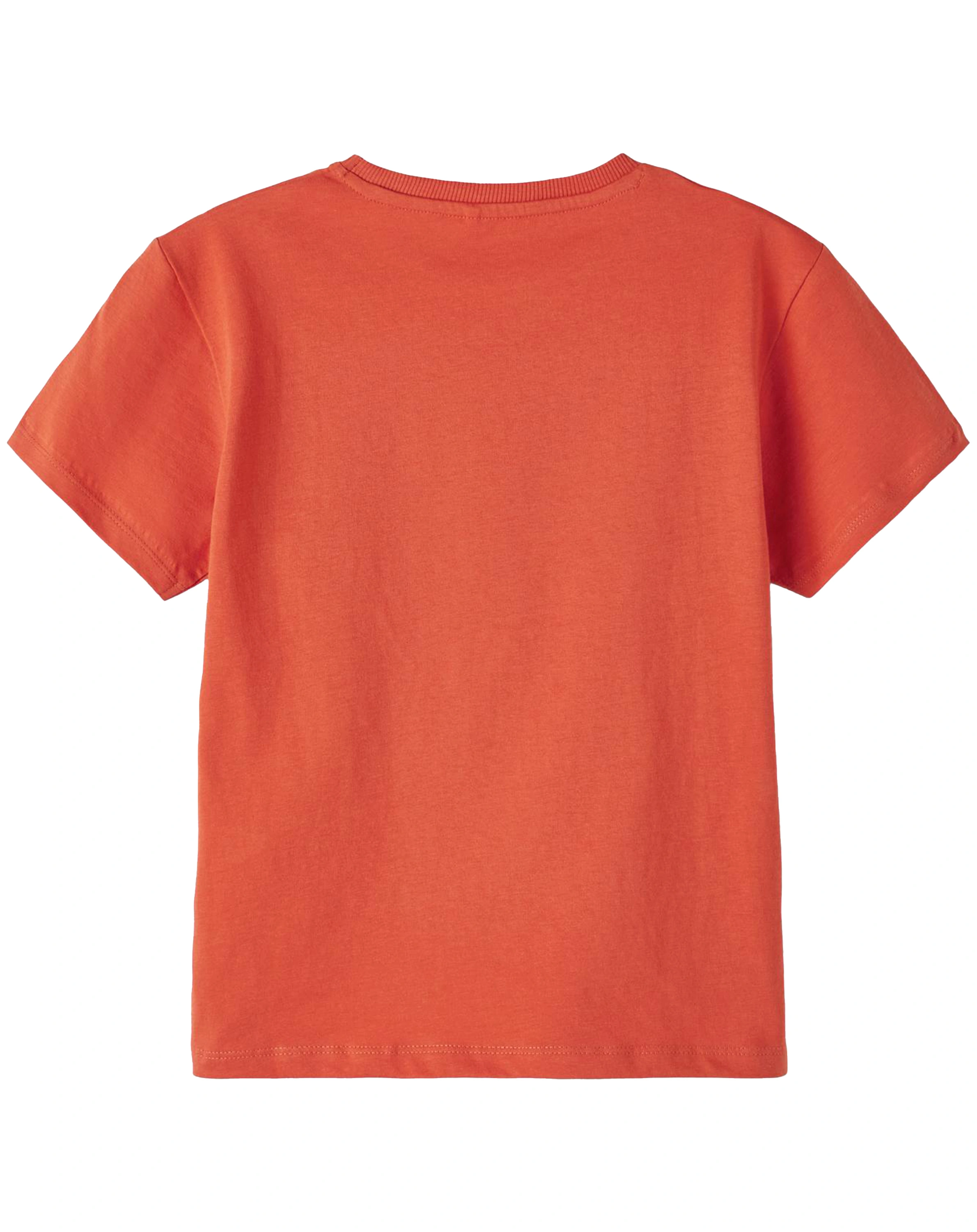 T-Shirt NKMBERT - NY in burnt ochre
