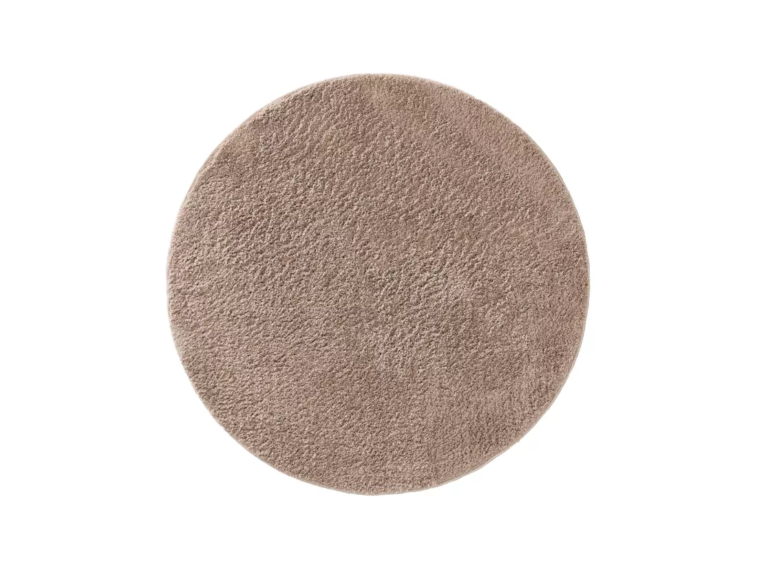Tapis à poils longs rond Soda Beige ø 120 cm rond