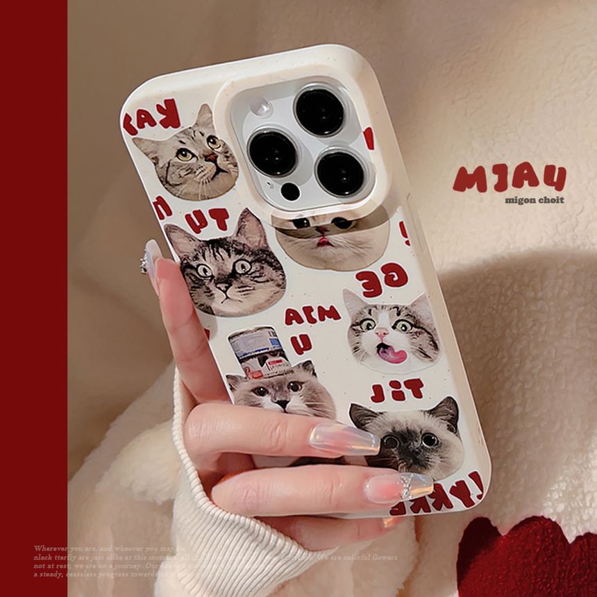 Mobby - Katten telefoonhoesje - iPhone 15 Pro Max / 15 Pro / 15 Plus / 15 / 14 Pro Max / 14 Pro / 14 Plus / 14 / 13 Pro Max / 13 Pro / 13 / 13 mini / 12 Pro Max / 12 Pro / 12 / 12 mini / 11 Pro Max / 11 Pro / 11