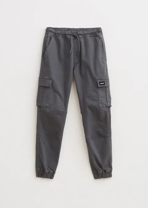 Twill cargobroek grijs (GRS.D)
