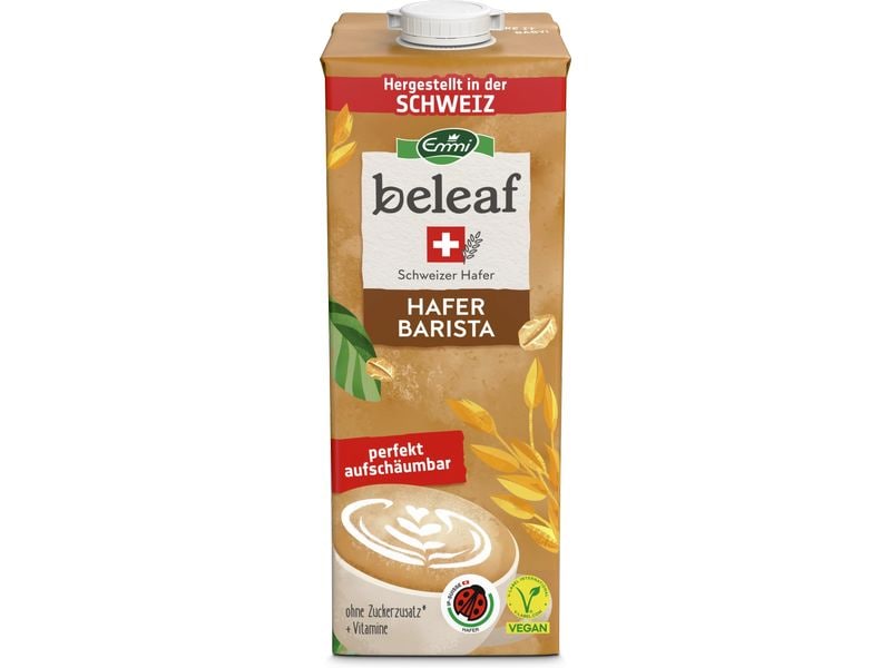 Beleaf Haferdrink Barista UHT 1 l Leckeres Hafergetränk für feine Kaffeekreationen