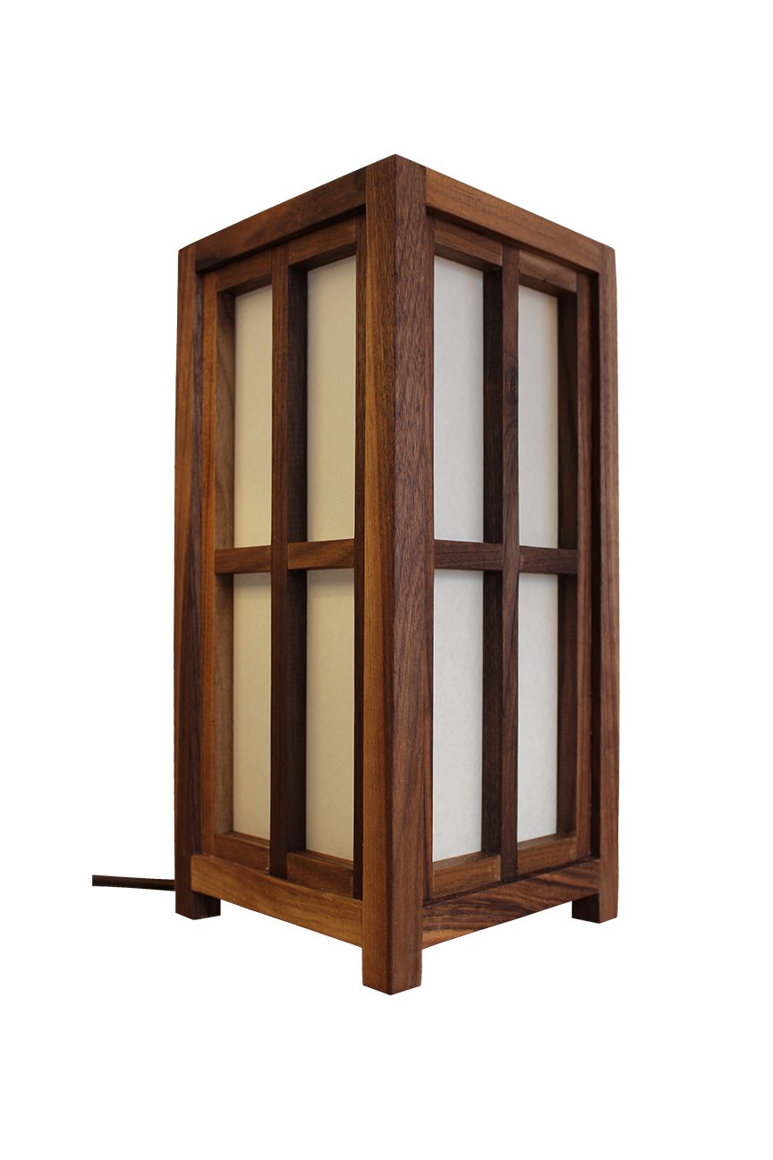 Tafellamp Fukuoka walnut