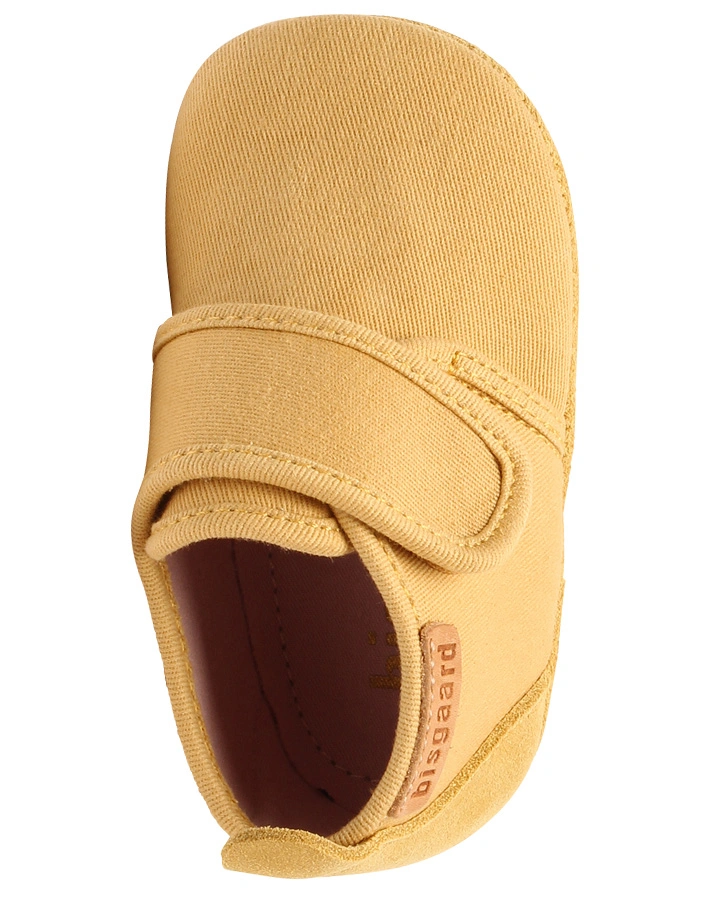 Klett-Hausschuhe BABY COTTON in mustard