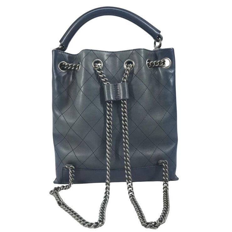 Chanel Vintage Chanel Backpack Blue