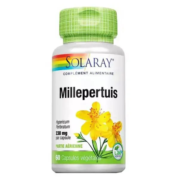 Solaray Erva de São João 230mg 60 Cápsulas Vegetais
