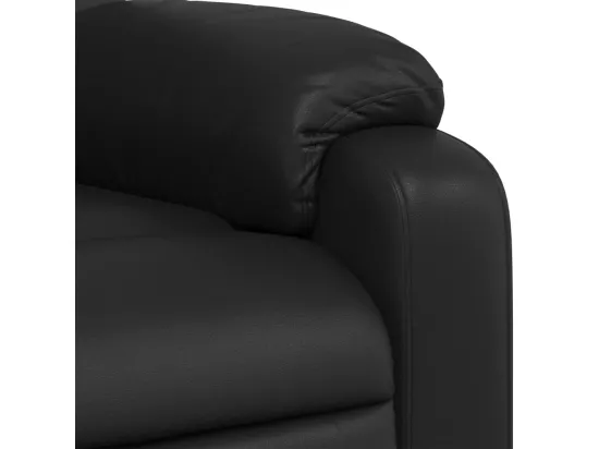 Fauteuil massant inclinable Noir Similicuir