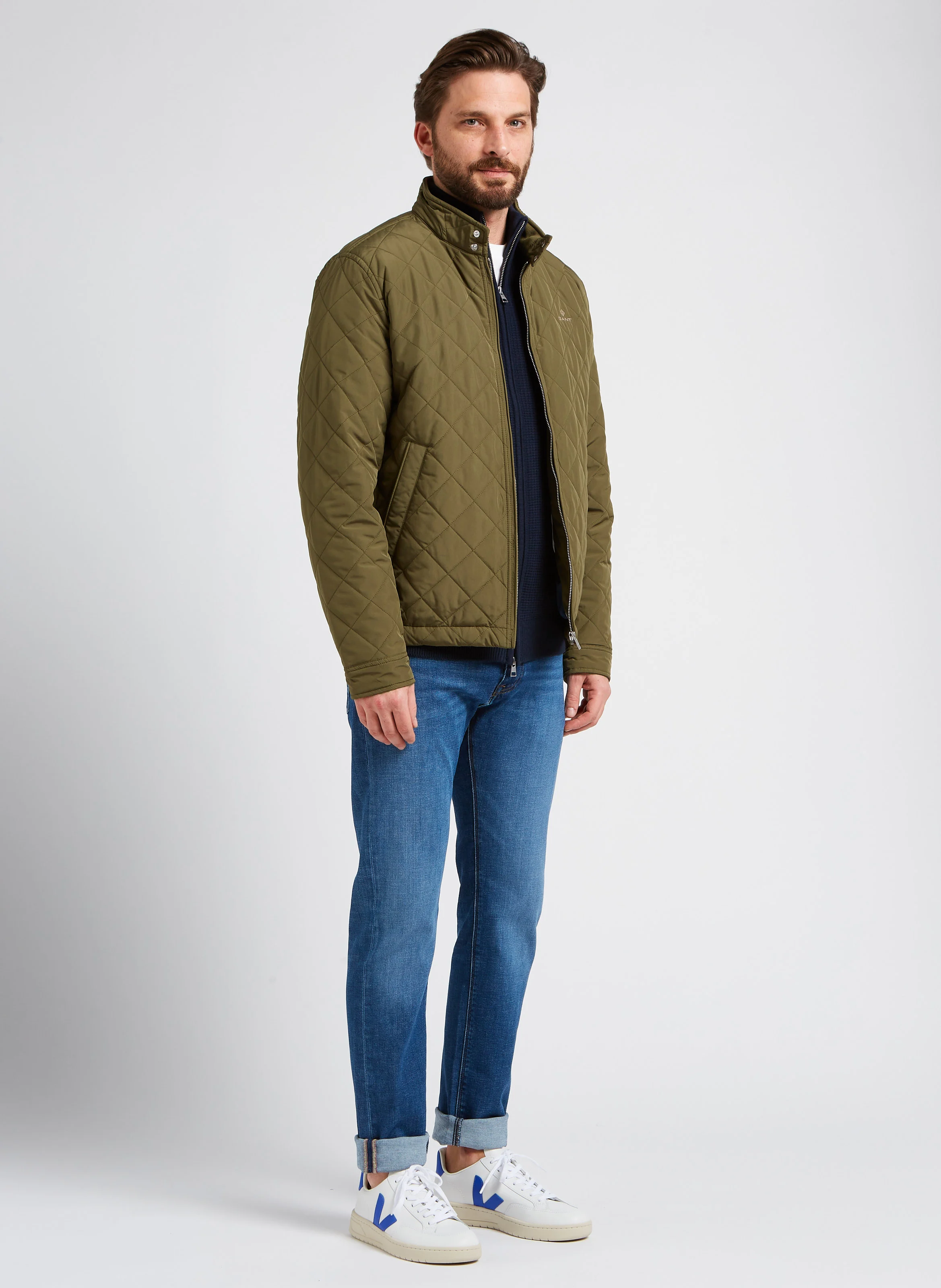 Sweat en coton texturé | Bleu