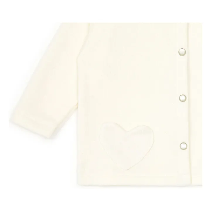 Bonton Cardigan Sister Coton Bio | Ecru