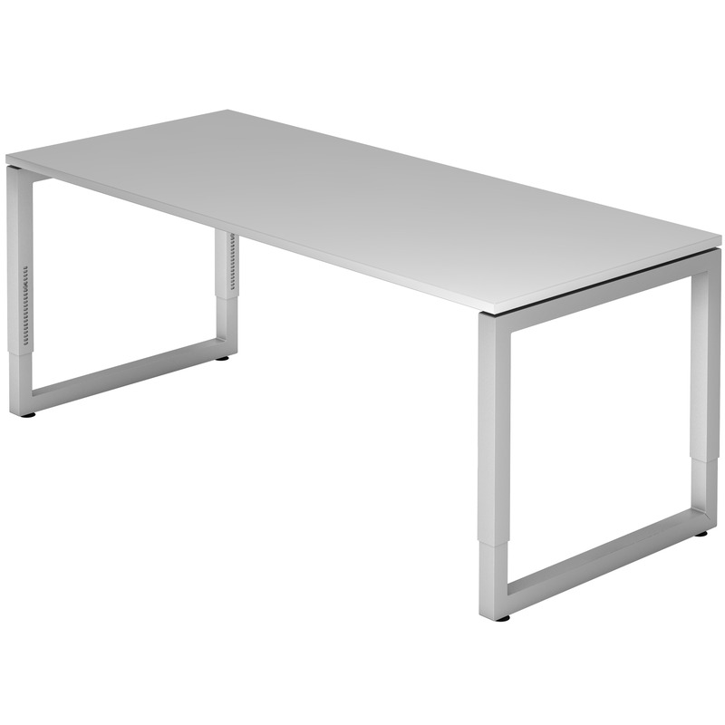 Höhenverstellbarer Schreibtisch Tarys-R, 180 x 80 cm, grau