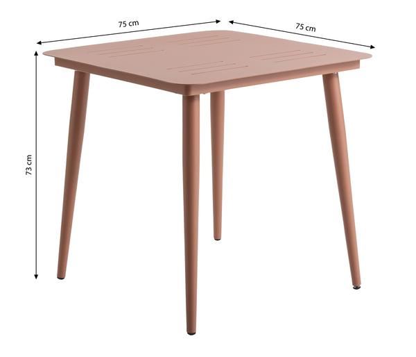 Dehner Gartentisch Paris, ca. B75/H73/T75 cm